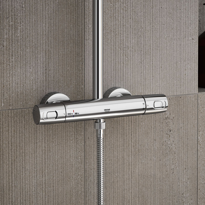 GROHE Euphoria 260 CoolTouch Thermostatic Shower System & Reviews Wayfair